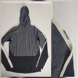 Icebreaker Thermal Hoodie Mens SZ L 200 Oasis+ Long Sleeves 1/2 Zip Outdoors